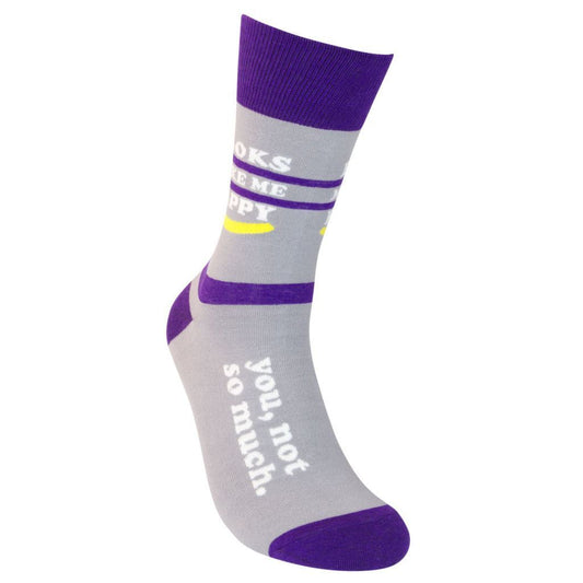 Books Make Me Happy - You? Not So Much Socks