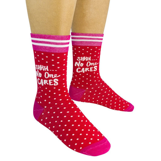 Shhh No One Cares Socks