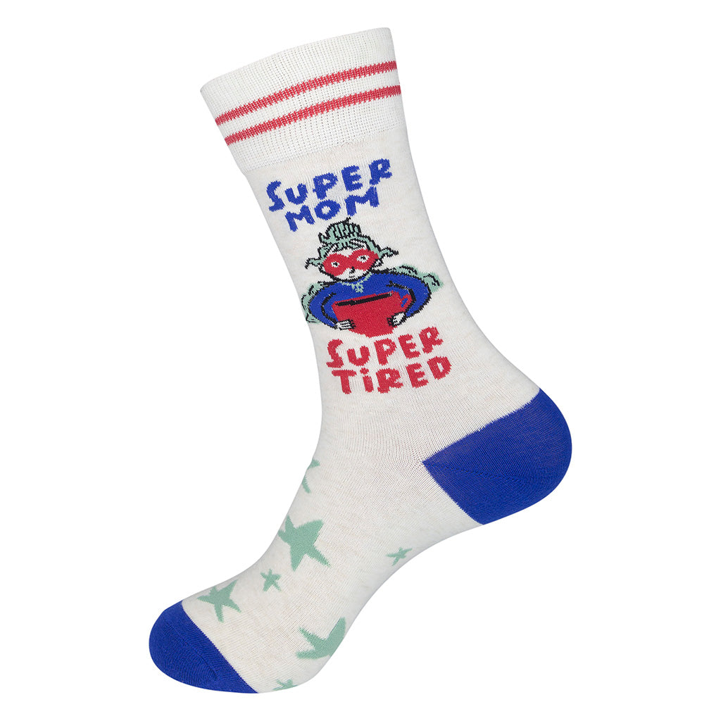 Super Mom. Super Tired. Socks