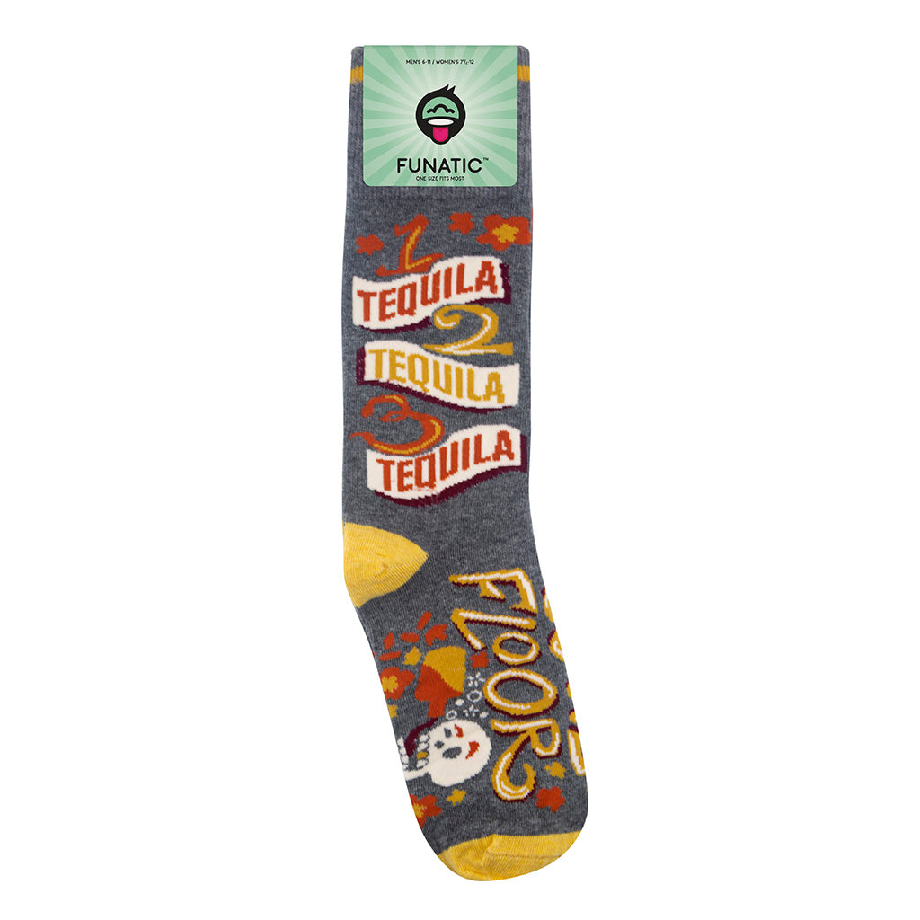 1 Tequila 2 Tequila 3 Tequila Floor Socks