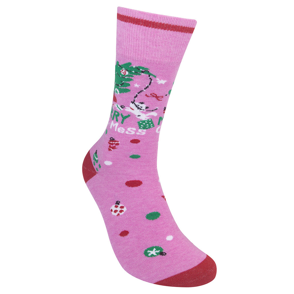 Merry Cat-mess Socks