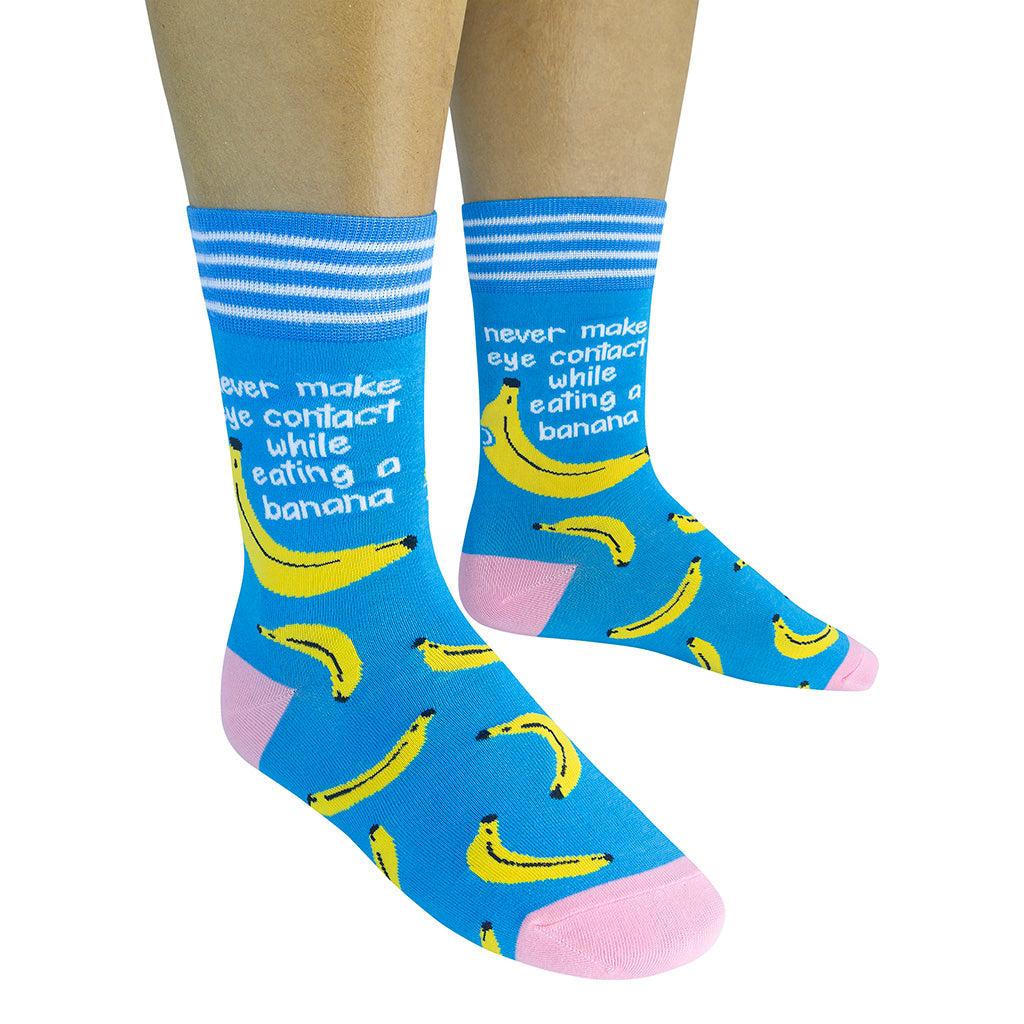 Never Make Eye Contact While Eating A Banana Socks