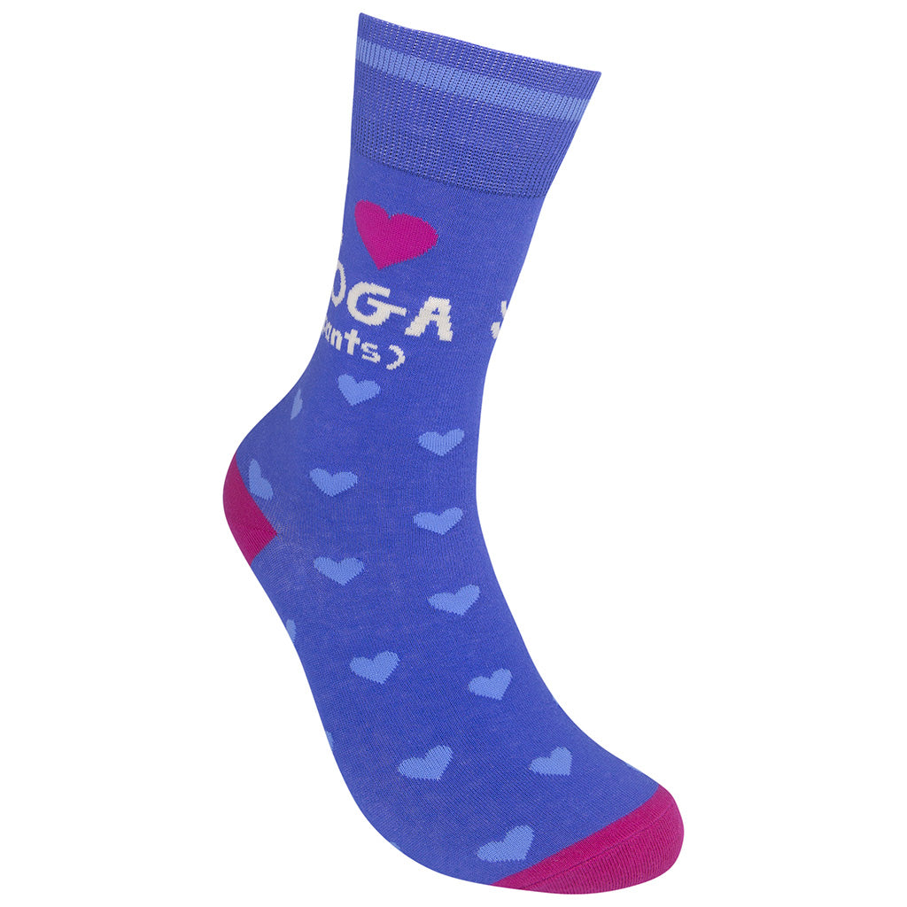 I Love Yoga (pants) Socks