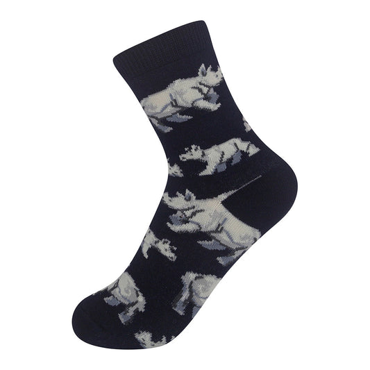 Greater One-Horned Rhino Kids 7-10yrs Socks