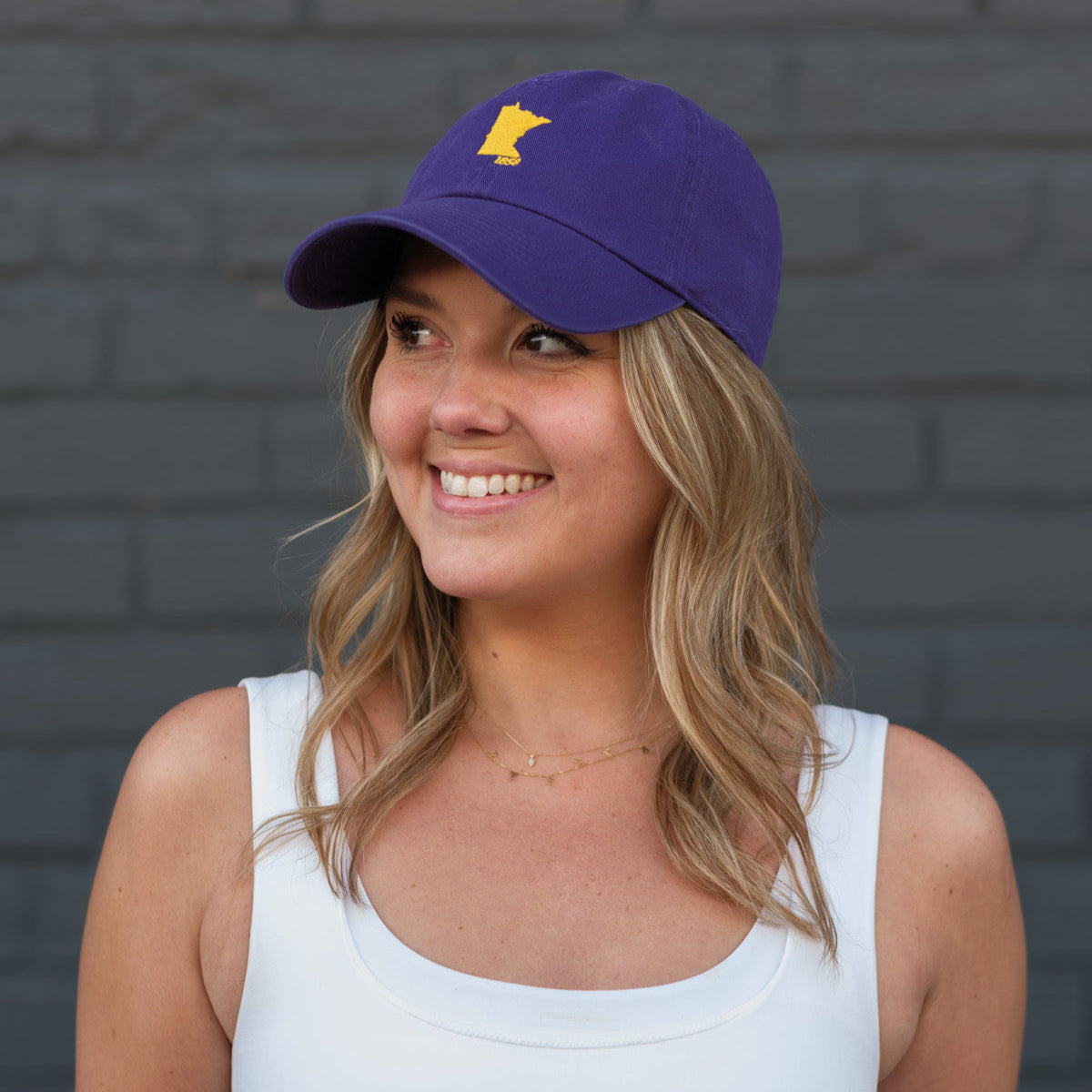 Minnesota 1858 Hat- Purple & Gold