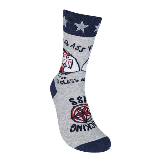 Adam Turman "Kicking Ass for the Working Class" Socks