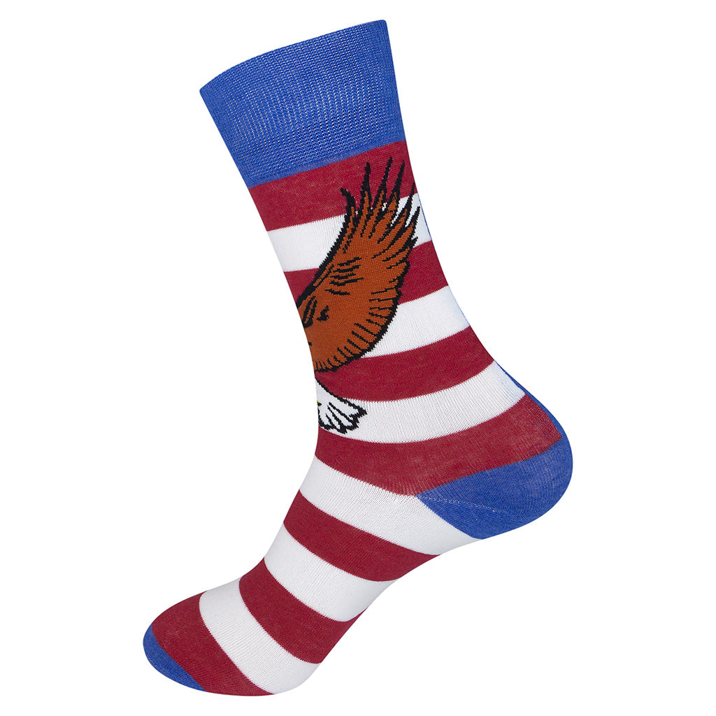 Adam Turman "Fly High Old Glory" American USA Flag Socks