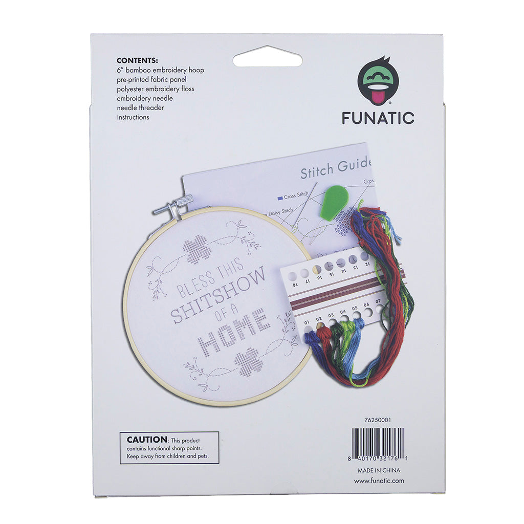 Bless This Shitshow Embroidery Kit