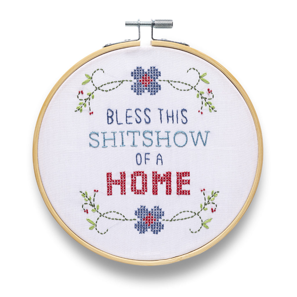 Bless This Shitshow Embroidery Kit