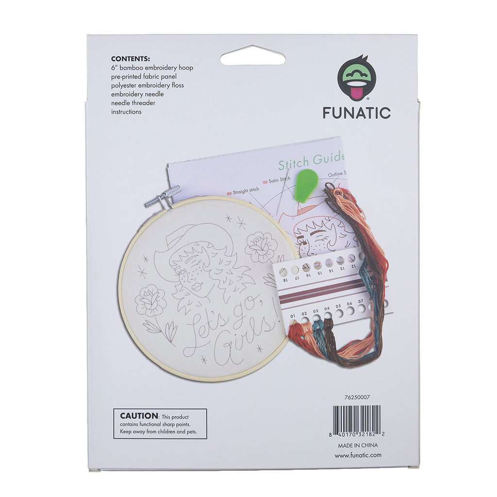 Let's Go Girls Embroidery Kit