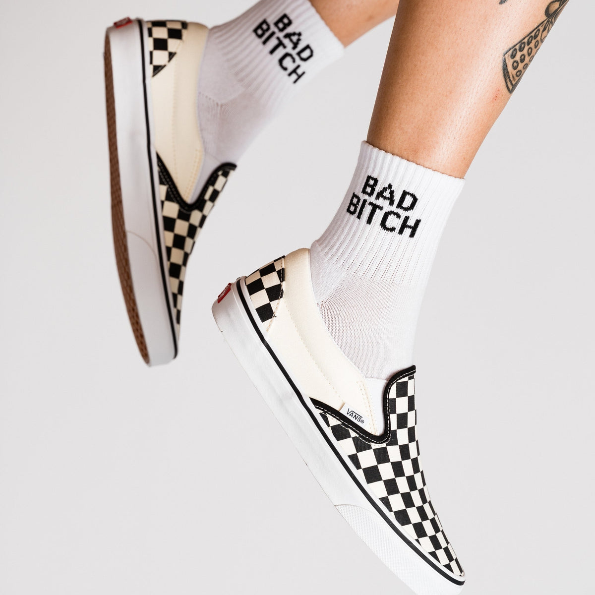 Bad Bitch Quarter Crew Socks