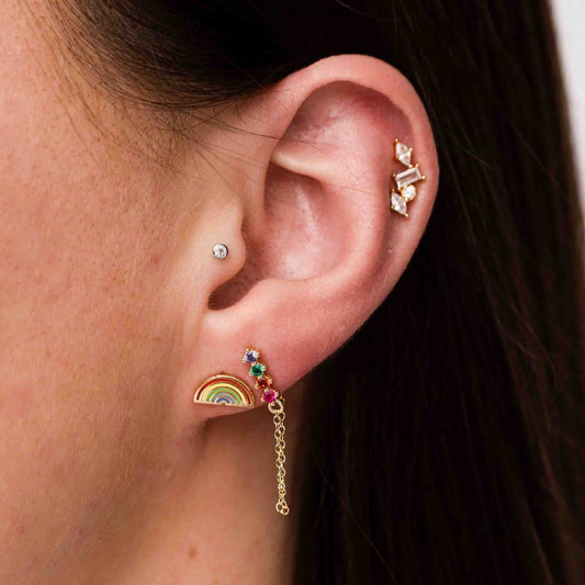 Rainbow Studs
