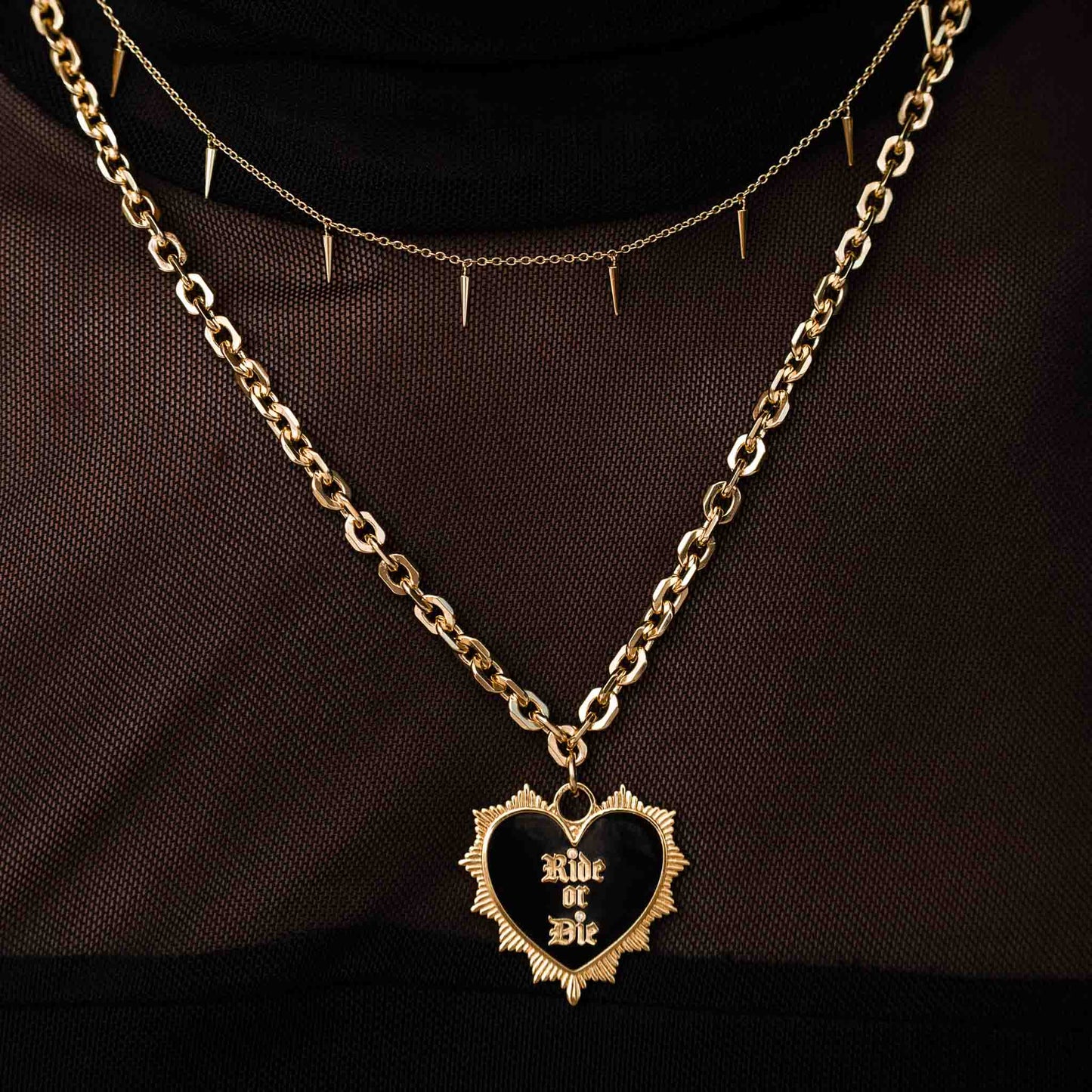 Ride or Die Pendant Necklace