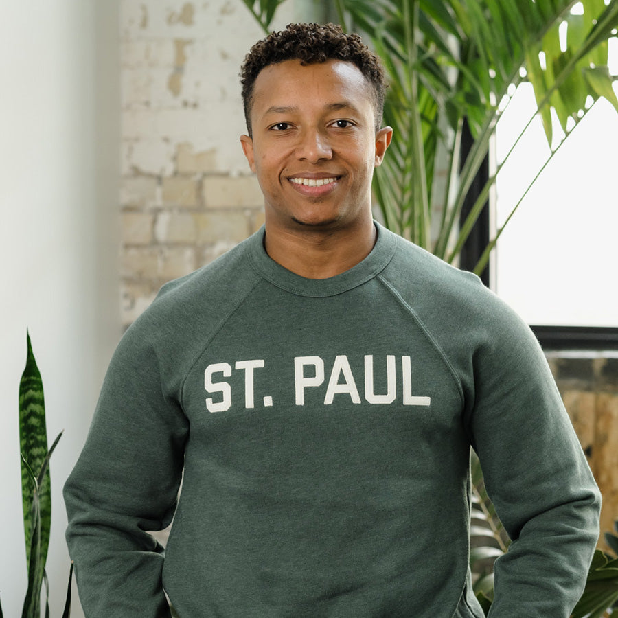 St. Paul Sweatshirt - Heather Forest Green