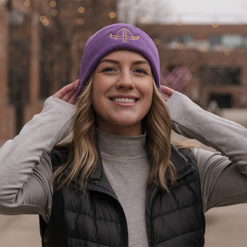 Viking Helmet Knit Hat | Minnesota Football Beanie