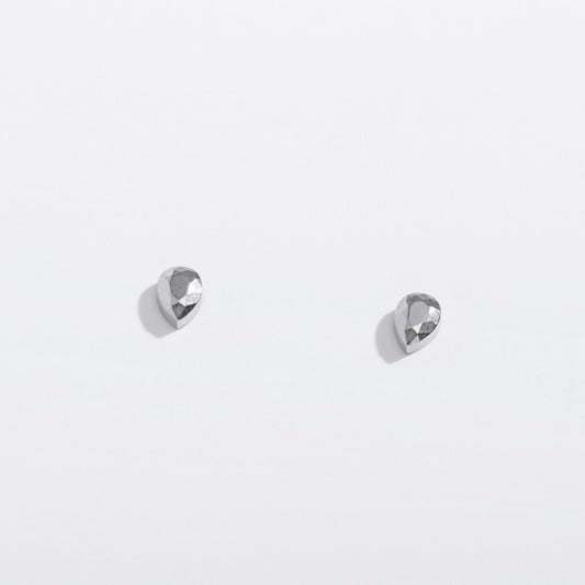 Faceted Teardrop Flat Back Studs