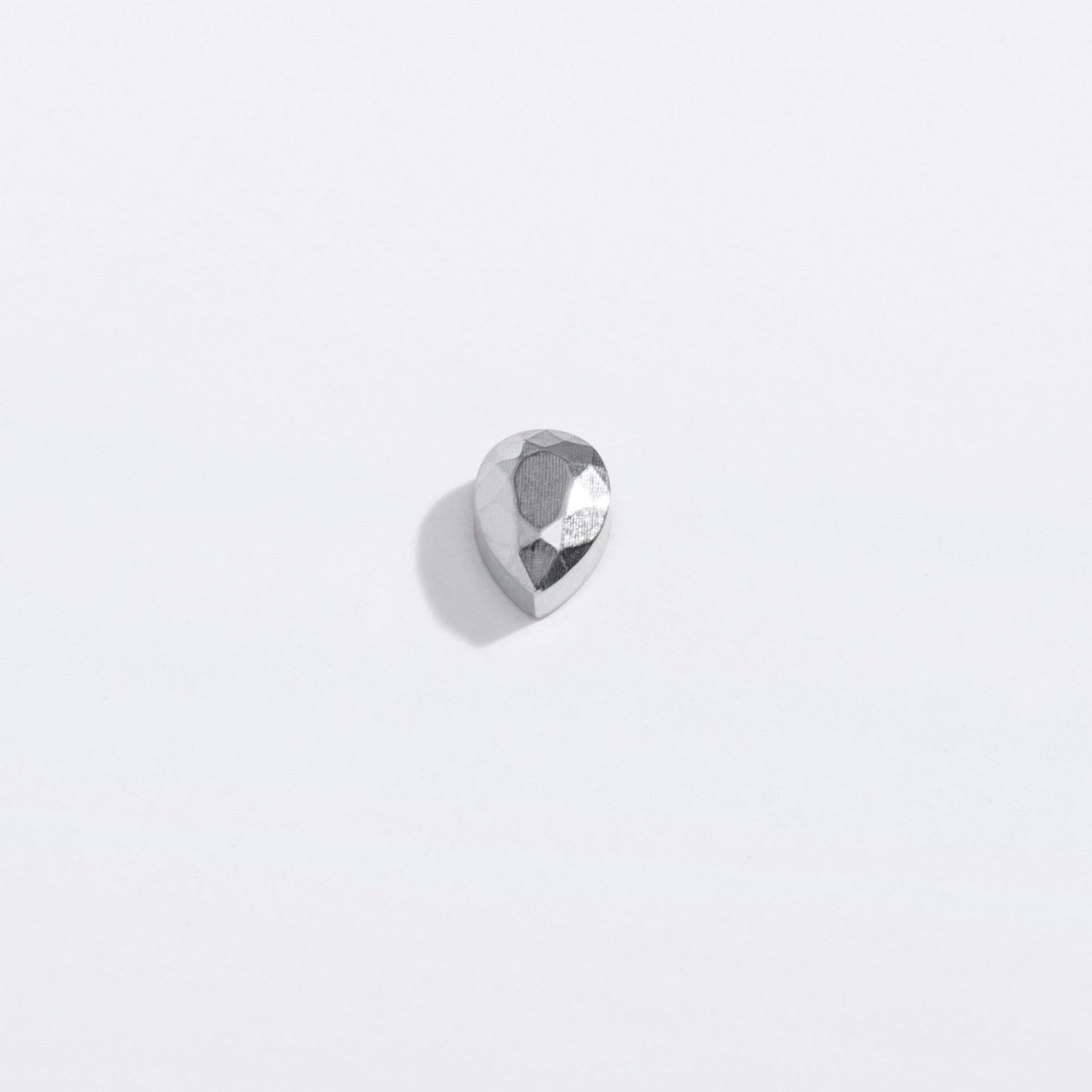 Faceted Teardrop Flat Back Studs
