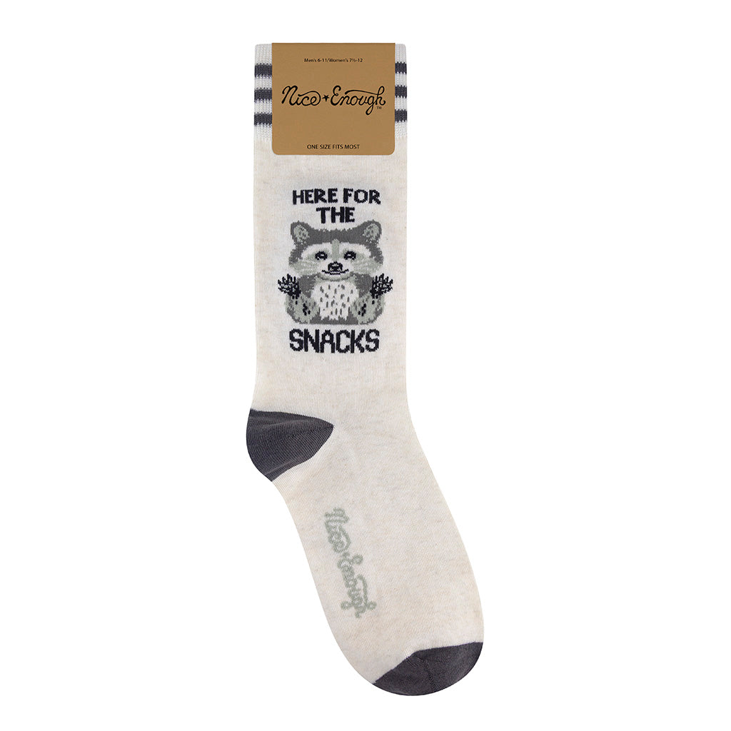 Here for the Snacks Socks | Nice Enough Merch Co