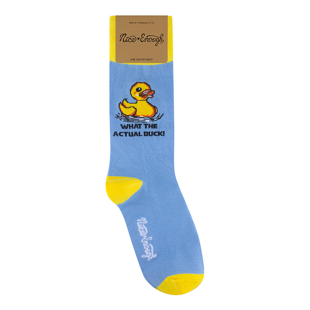 What The Actual Duck Socks | Nice Enough Merch Co