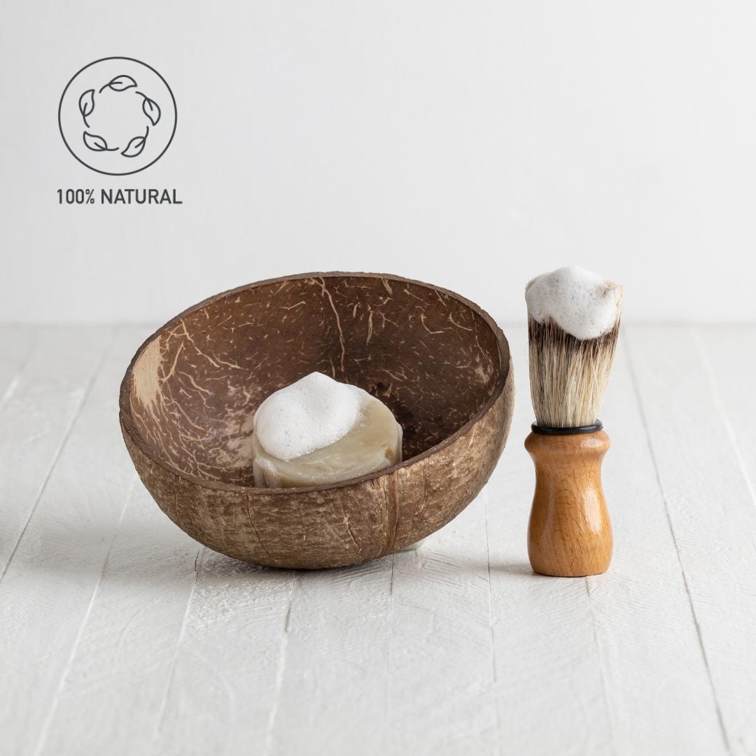 natural coconut shave bowl