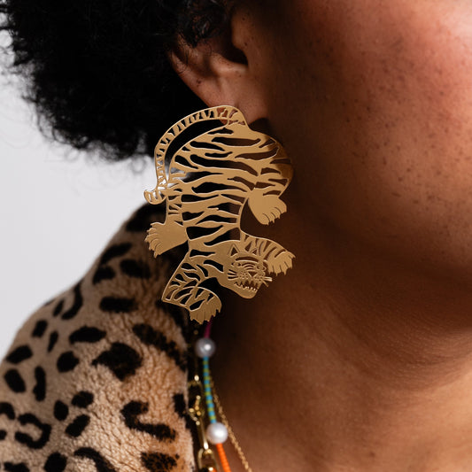 Tiger Earrings