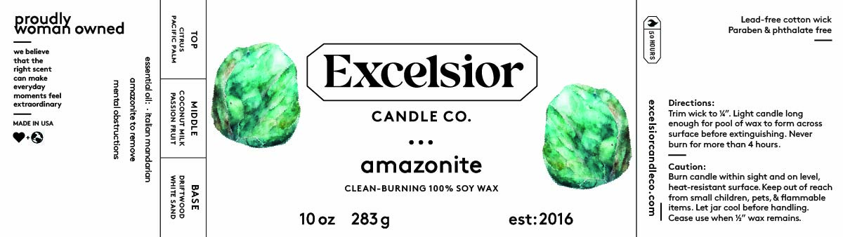 Amazonite Soy Candle