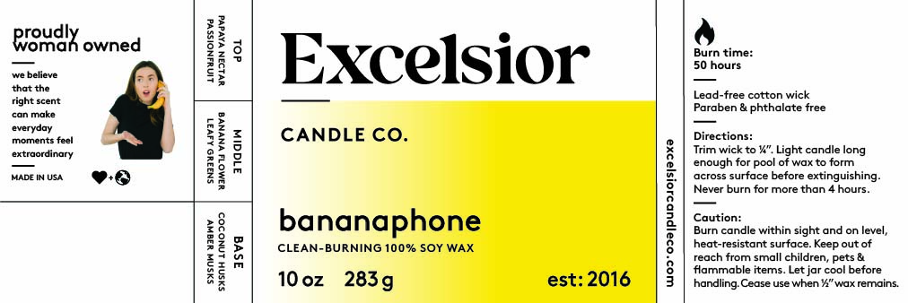 Bananaphone Soy Candle