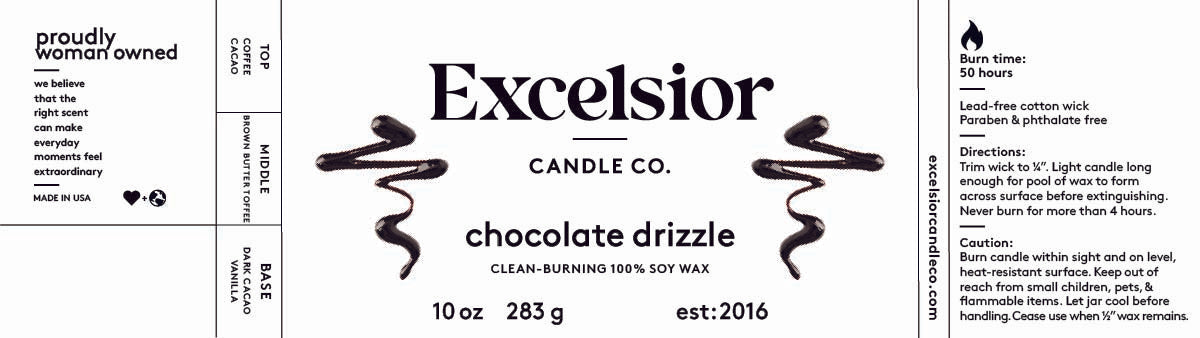 Chocolate Drizzle Soy Candle