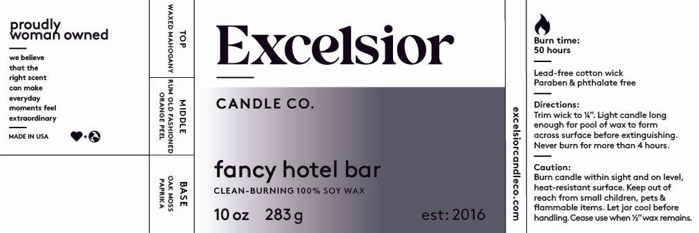 Fancy Hotel Bar Soy Candle