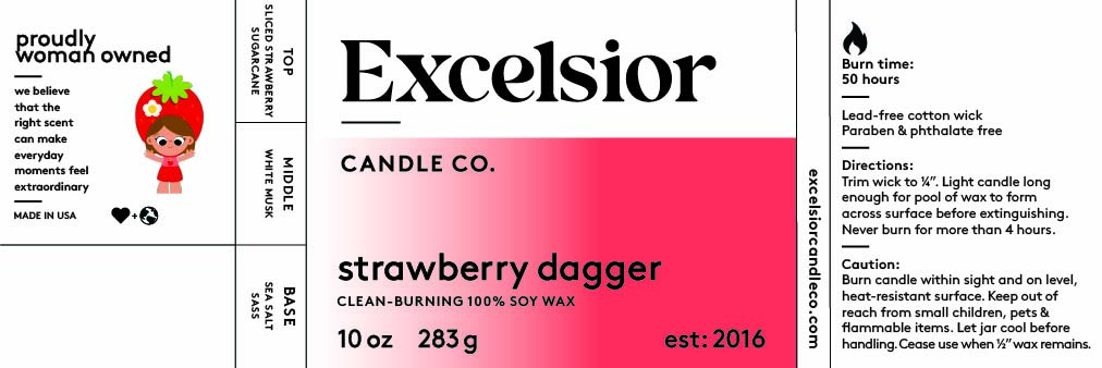 Strawberry Dagger Soy Candle