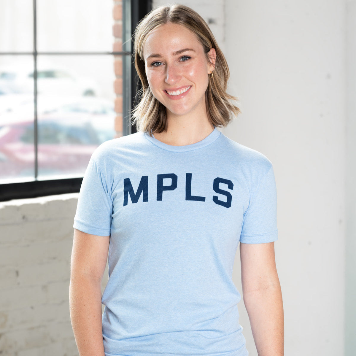 Classic MPLS Shirt - Heather Columbia Blue