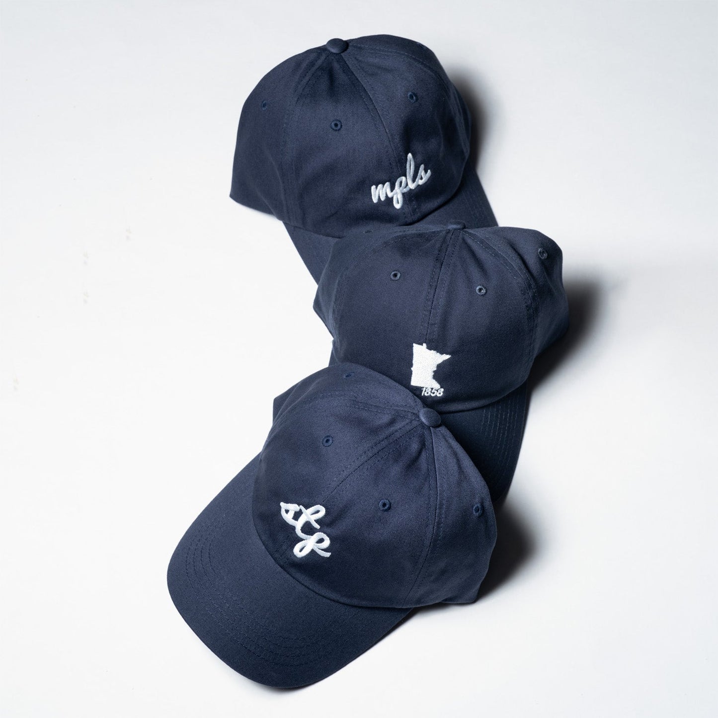 MPLS (Minneapolis) Script Hat- Navy