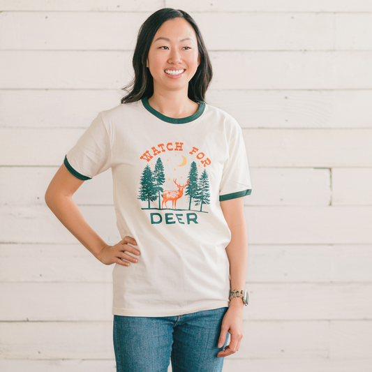 Watch for Deer Adult T-Shirt