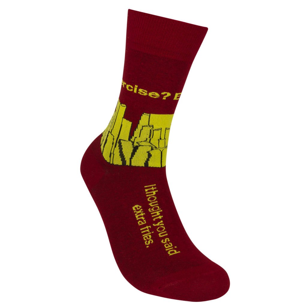 Exercise? I Thought You Said Extra Fries Socks