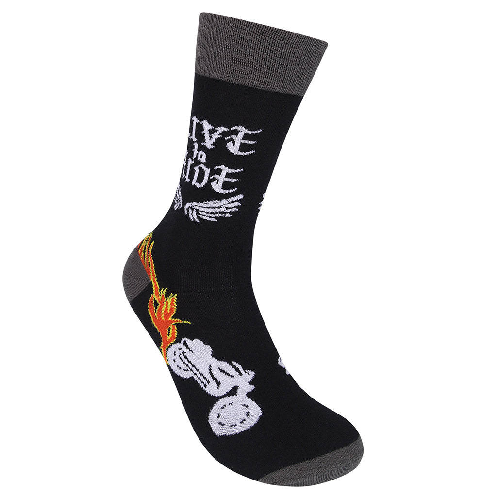 Live to Ride, Ride To Live Motorcycle Socks