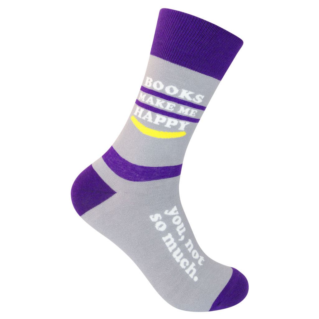 Books Make Me Happy - You? Not So Much Socks