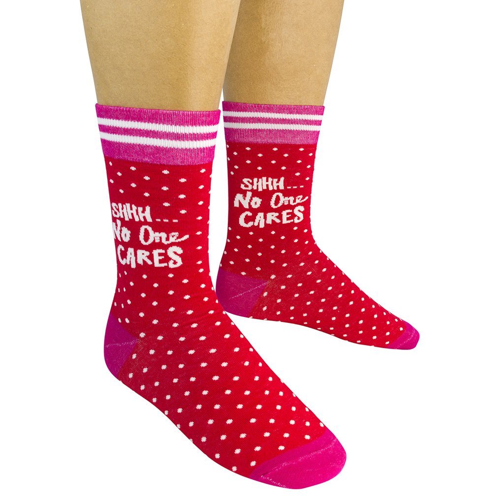 Shhh No One Cares Socks