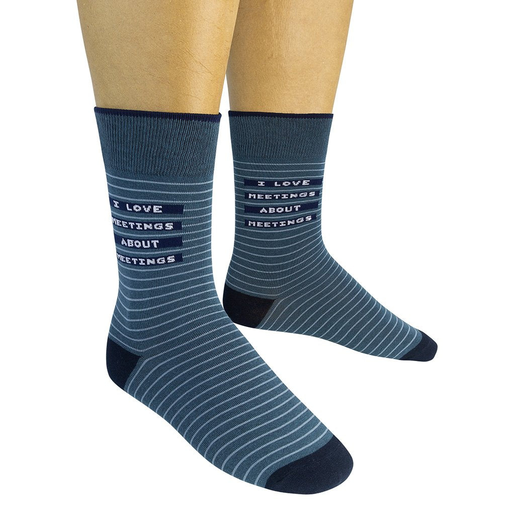 I Love Meetings About Meetings Socks