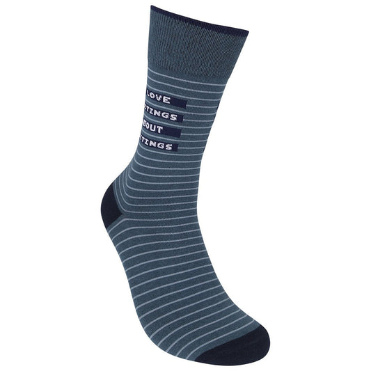 I Love Meetings About Meetings Socks