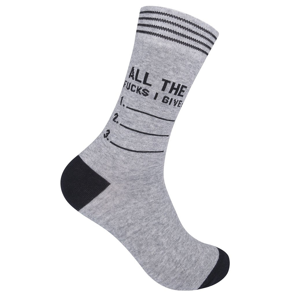 All The Fucks I Give Socks
