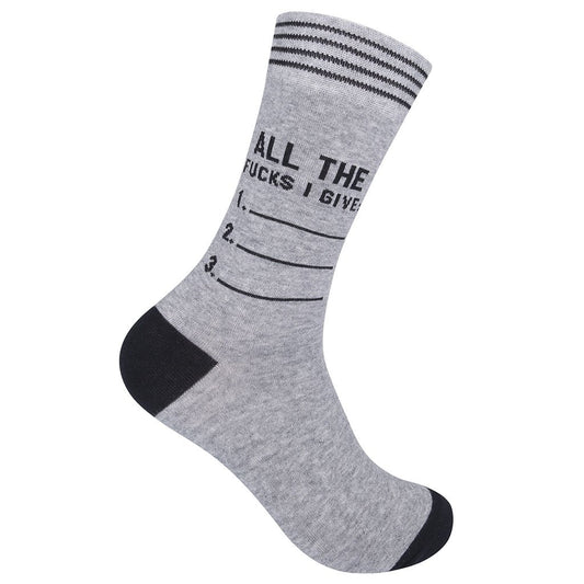 All The Fucks I Give Socks