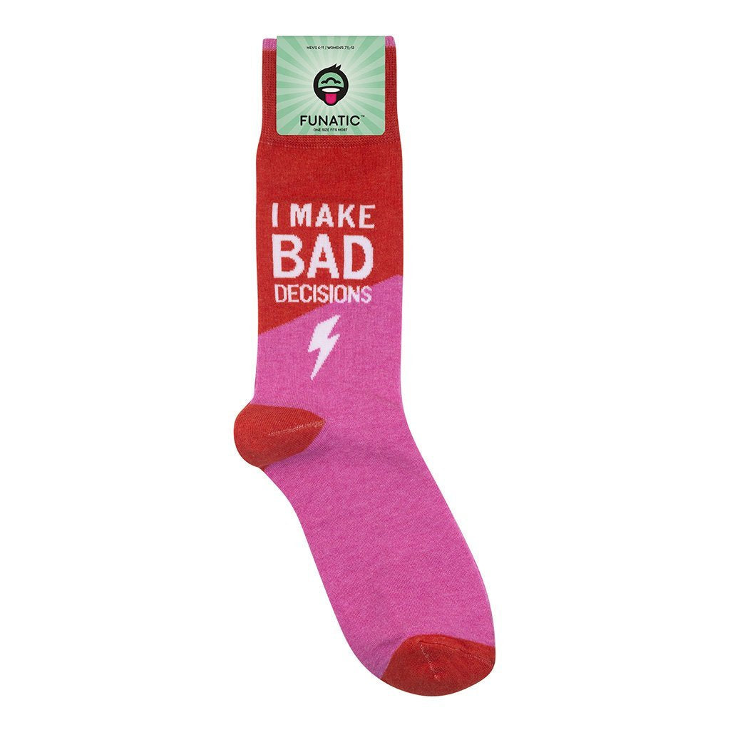 I Make Bad Decisions Socks