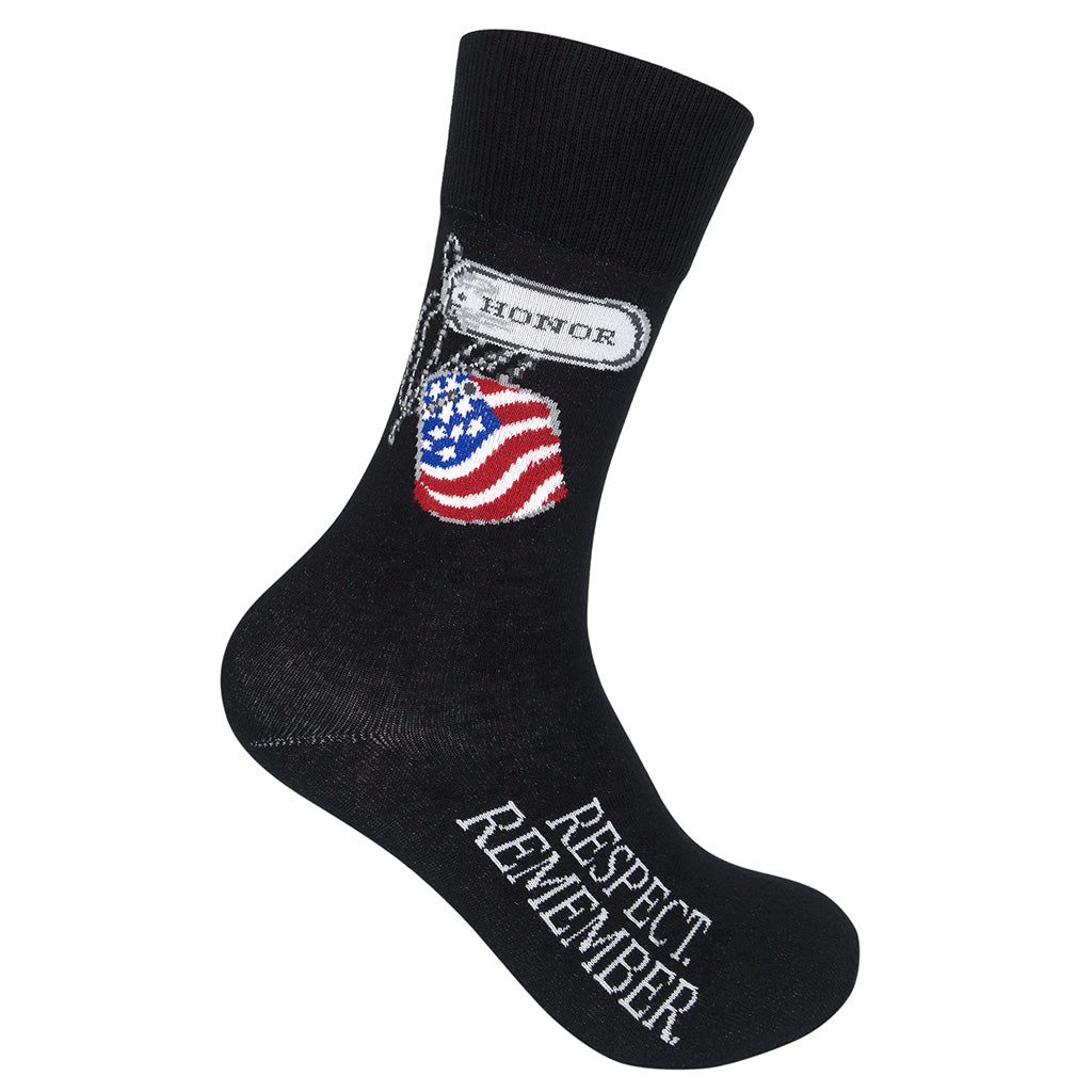 Honor. Respect. Remember. Veteran's Socks