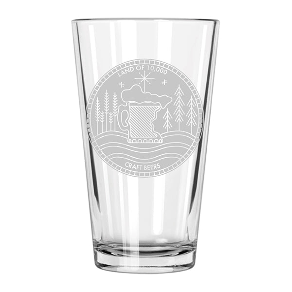 Land of 10K Craft Beers Pint Glass