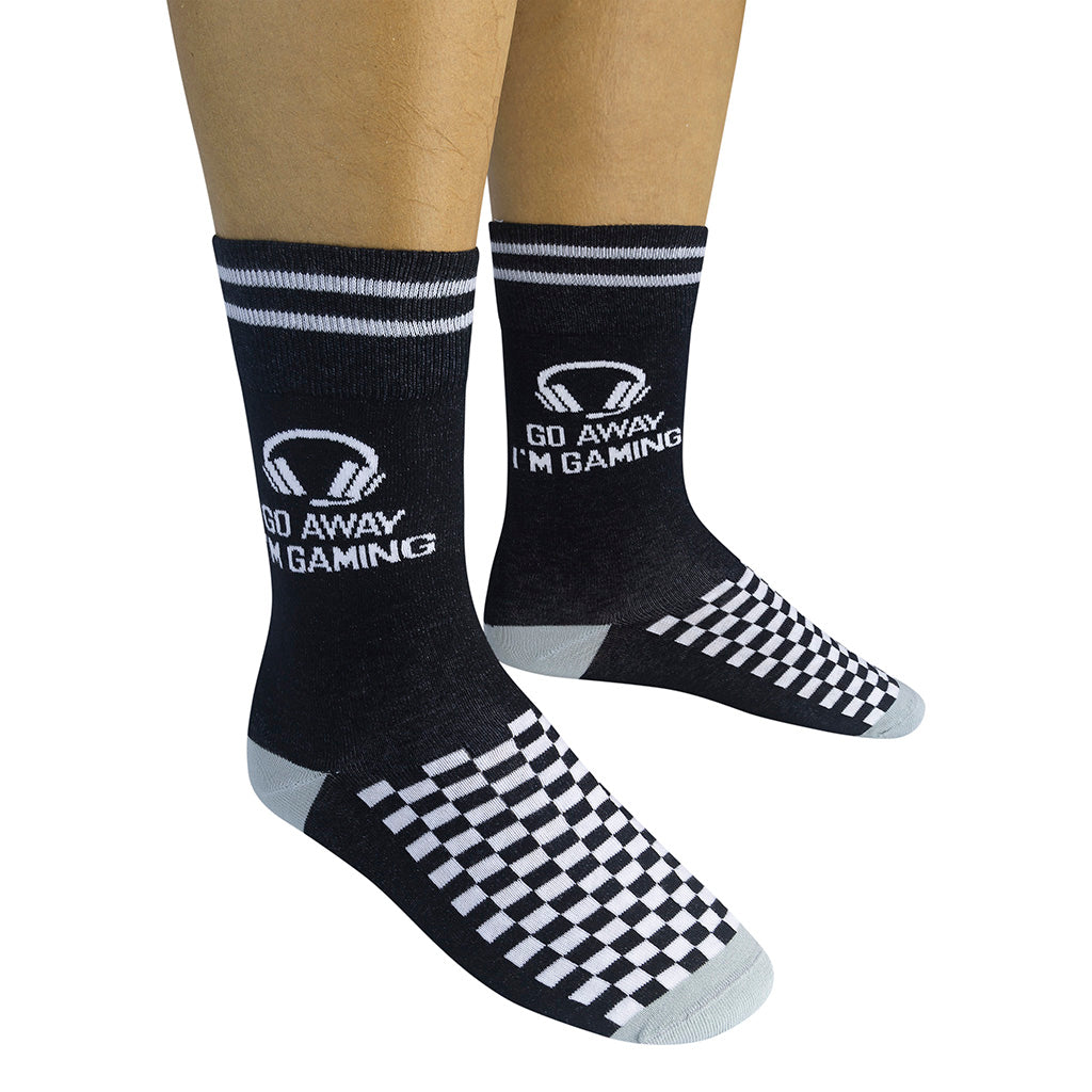 Go Away I'm Gaming Socks