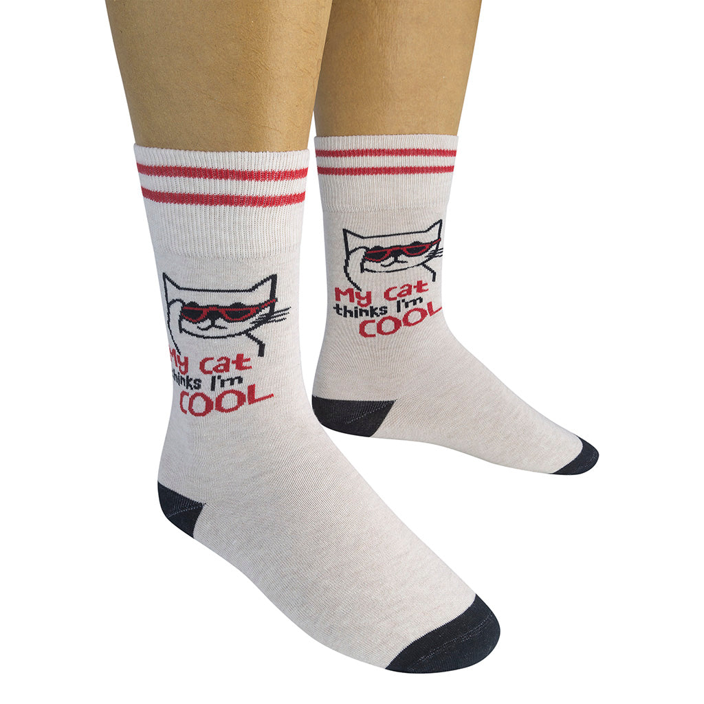 My Cat Thinks I'm Cool Socks