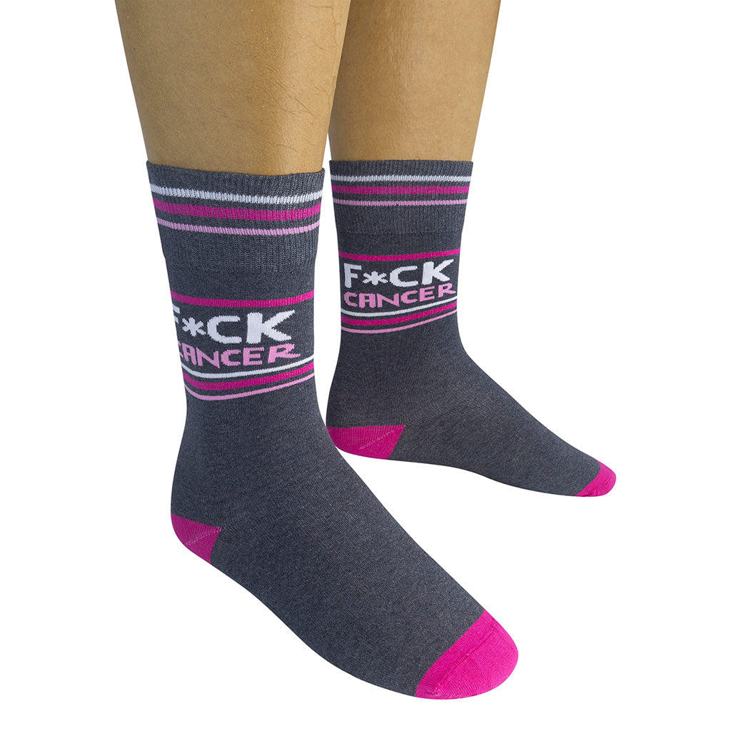 F*ck Cancer - Pink Socks