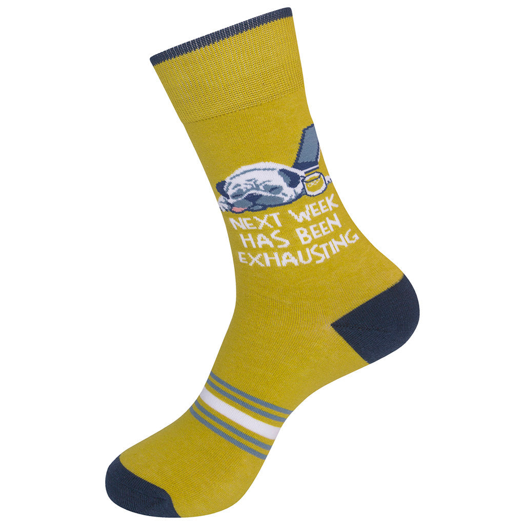 Next Week Has Been Exhausting Socks