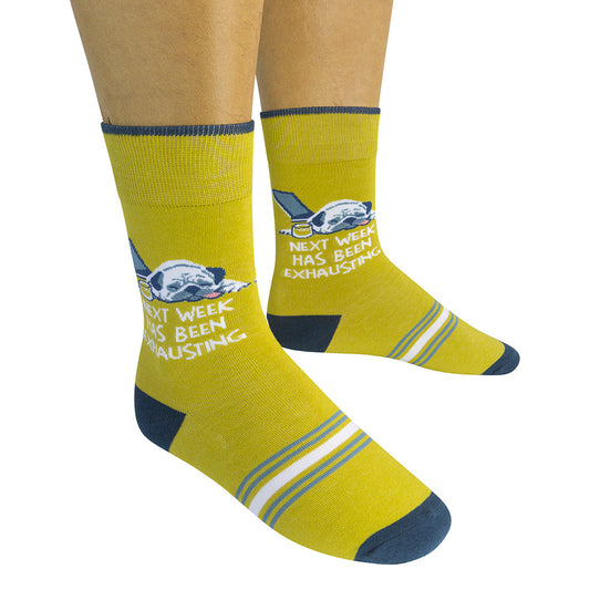 Next Week Has Been Exhausting Socks