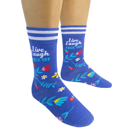 Live, Laugh, Fuck Off Socks